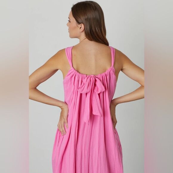NWOT Velvet By Graham & Spencer Reese Cotton Gauze Maxi Dress - Picture 4 of 4